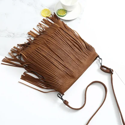 Long Tassel Shoulder Bag - Image 3