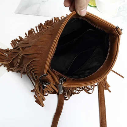 Long Tassel Shoulder Bag - Image 4