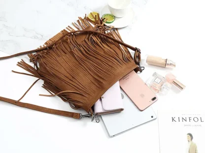 Long Tassel Shoulder Bag - Image 6