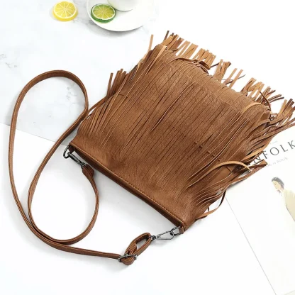 Long Tassel Shoulder Bag - Image 2