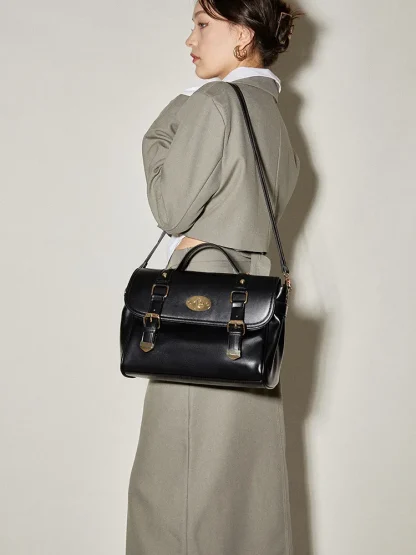 Crossbody Briefcase Shoulder Bag - Image 3