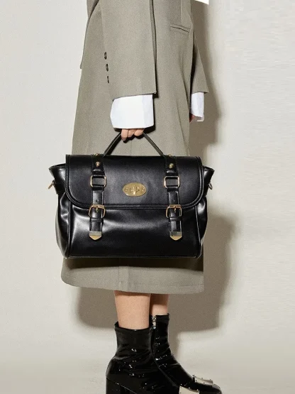 Crossbody Briefcase Shoulder Bag - Image 2