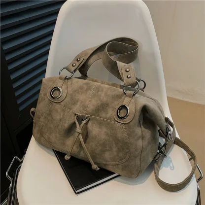 Vintage-style Tote Shoulder Bag - Image 3