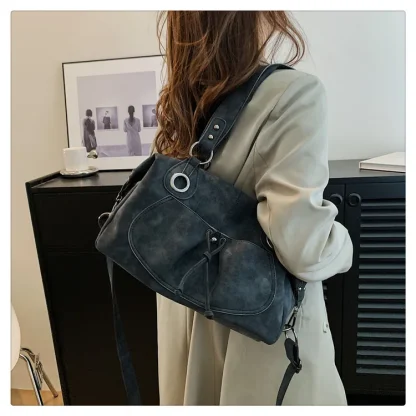 Vintage-style Tote Shoulder Bag - Image 5