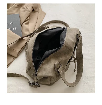 Vintage-style Tote Shoulder Bag - Image 4