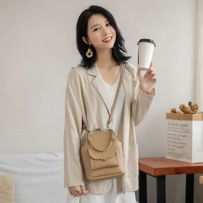 Kiss-lock Crossbody Shoulder Bag - Image 3