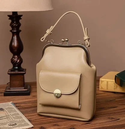Kiss-lock Crossbody Shoulder Bag