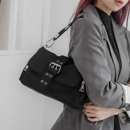 Belted Lock Shoulder Bag - Image 2