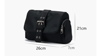Belted Lock Shoulder Bag - Image 7