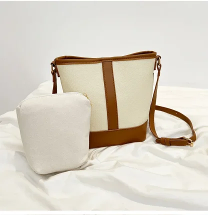 Contrast Bucket Shoulder Bag - Image 4
