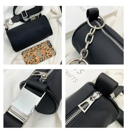 Cylinder-shaped Shoulder Bag - Image 7