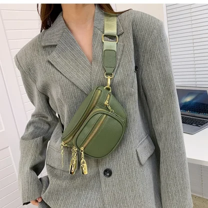 Multi Zippered Shoulder Bag - Image 4