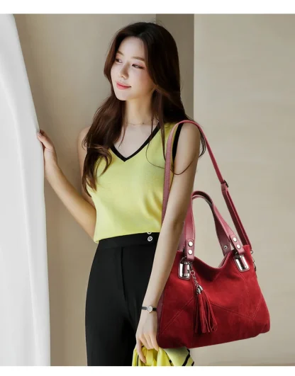 Soft Tassel Shoulder Bag - Image 4