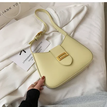 Minimalist Buckle Shoulder Bag - Image 4
