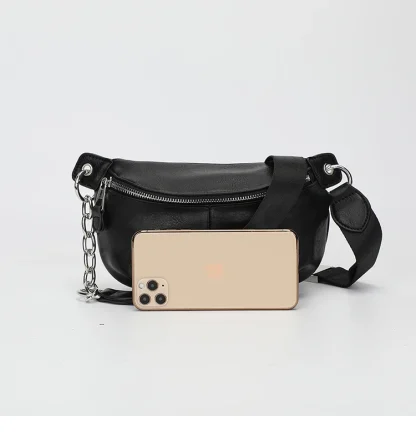 Black Chest Shoulder Bag - Image 7