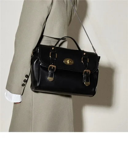 Crossbody Briefcase Shoulder Bag - Image 4