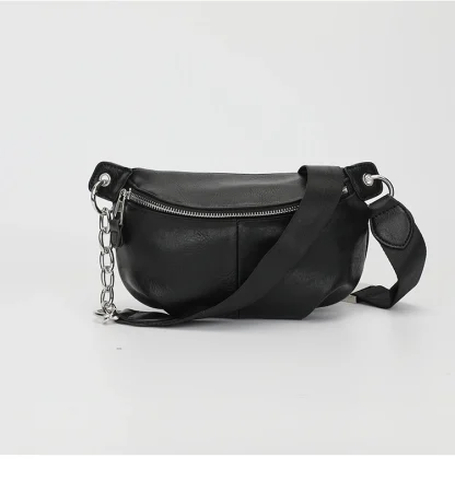 Black Chest Shoulder Bag - Image 4