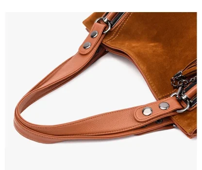 Soft Tassel Shoulder Bag - Image 6