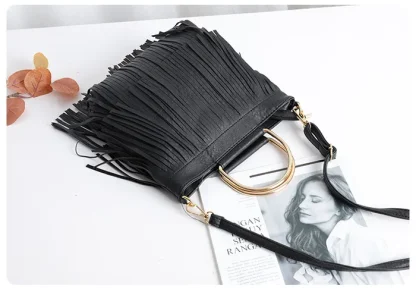 Tassel Crossbody Shoulder Bag - Image 5