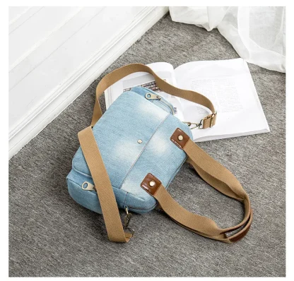 Casual Denim Shoulder Bag - Image 3