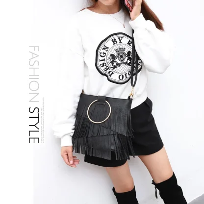 Hoop Handle Shoulder Bag - Image 3