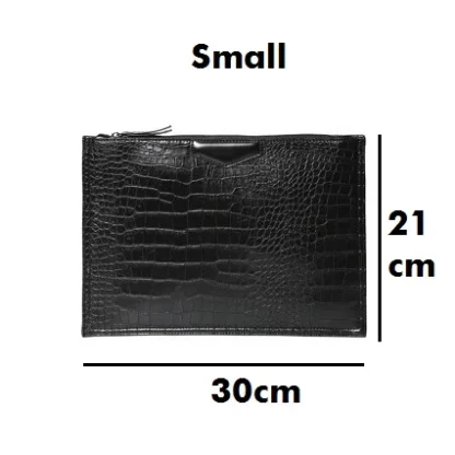 Black Envelope Shoulder Clutch Bag - Image 7