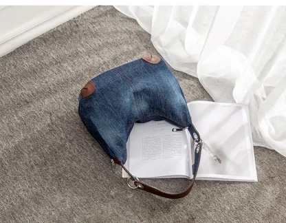 Denim Shoulder Bag - Image 2