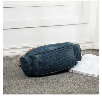 Casual Denim Shoulder Bag - Image 6