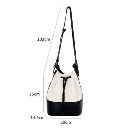 Drawstring Crossbody Shoulder Bag - Image 7