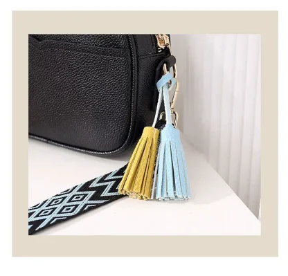 Shoulder Bag with Tassels - Image 5