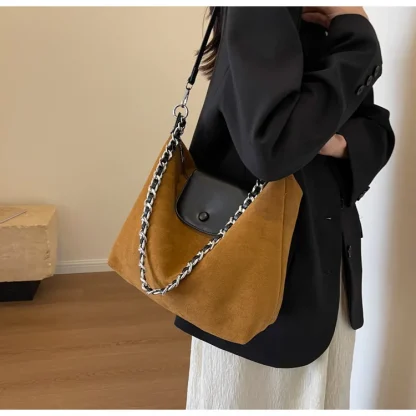 Double Closure Shoulder Bag