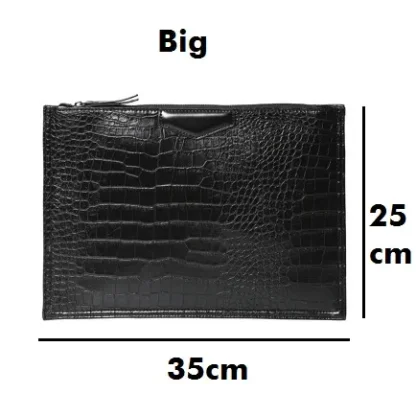 Black Envelope Shoulder Clutch Bag - Image 6