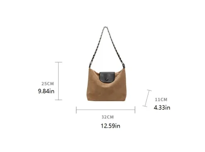 Double Closure Shoulder Bag - Image 7