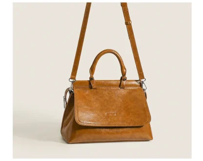 Retro Briefcase Shoulder Bag - Image 5