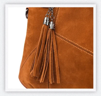 Soft Tassel Shoulder Bag - Image 5
