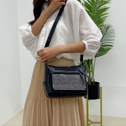 Multi-layer Messenger Shoulder Bag - Image 2