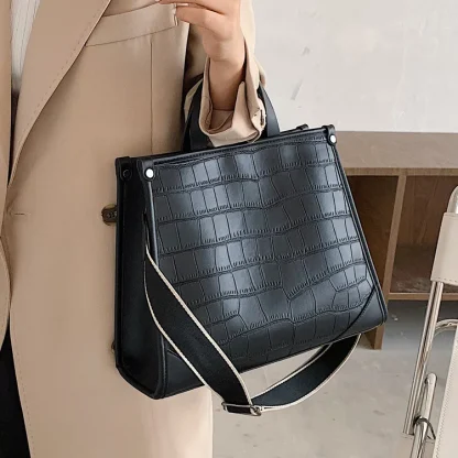 Wide Strap Shoulder Handbag - Image 2