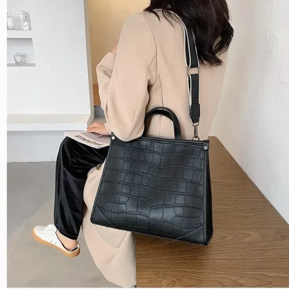 Wide Strap Shoulder Handbag - Image 3