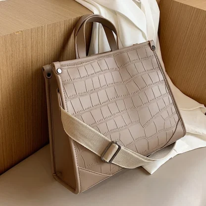 Wide Strap Shoulder Handbag