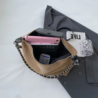 Double Closure Shoulder Bag - Image 3