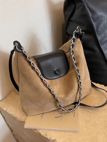 Double Closure Shoulder Bag - Image 4