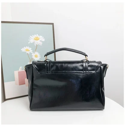 Vintage-style Satchel Shoulder Bag - Image 3