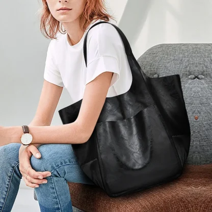 Vintage-style Patchwork Shoulder Bag - Image 2