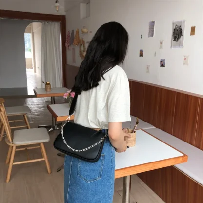Black Crossbody Shoulder Bag - Image 2