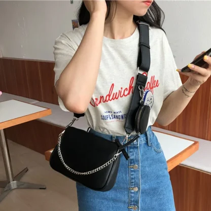 Black Crossbody Shoulder Bag