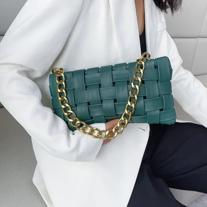 Weave Clutch Shoulder Bag