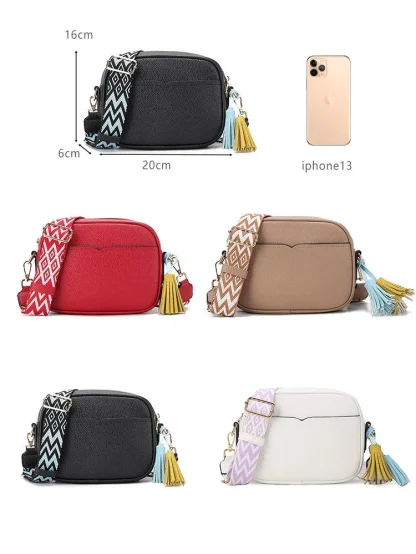 Shoulder Bag with Tassels - Image 7