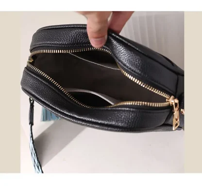 Shoulder Bag with Tassels - Image 3