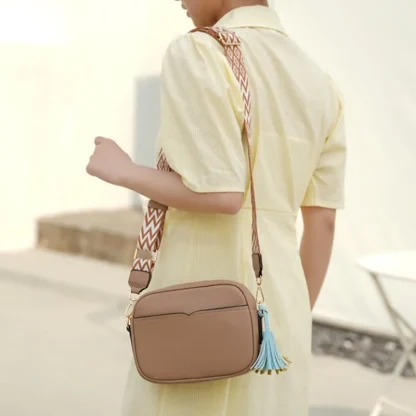 Shoulder Bag with Tassels - Image 2