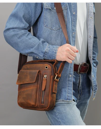 Wire Hole Messenger Shoulder Bag - Image 2
